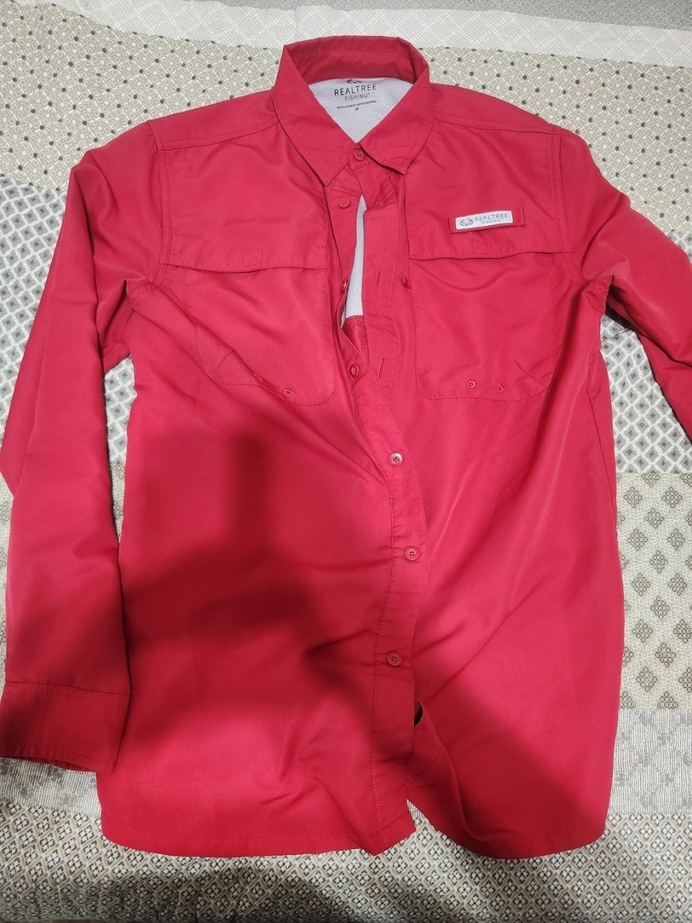 Realtree Fishing Red Performance Shirt